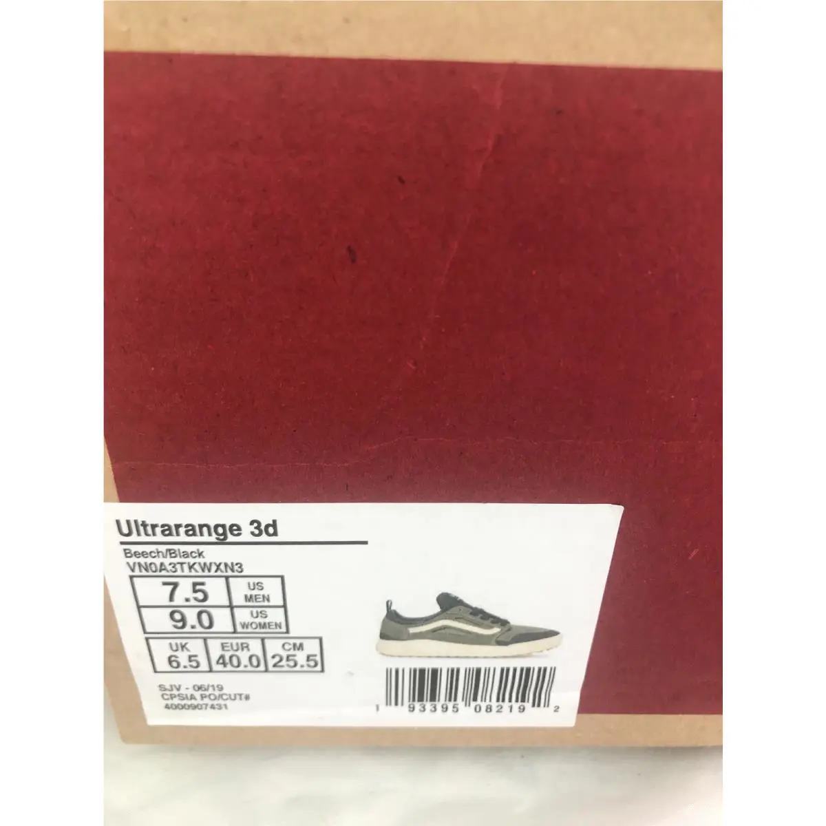 Vans shoes - VANS UltraRange - UltraRange - VN0A3TKWXN3 - Beech Green Black Marshmallow White, Manufacturer: Beech Black (UPC: 0193395082192) 5