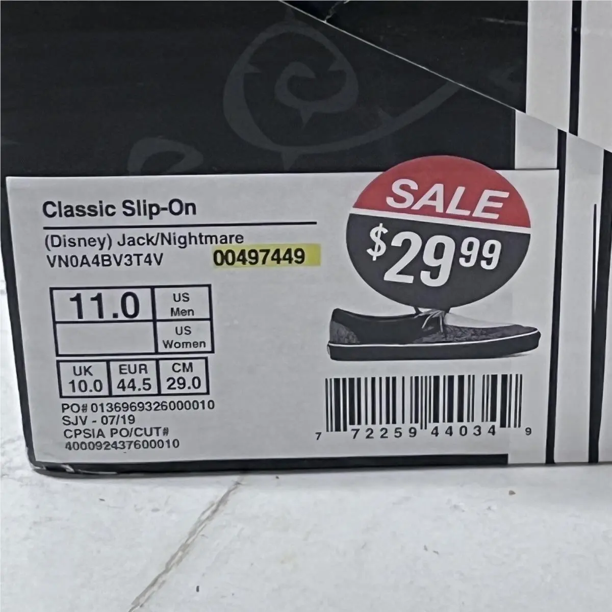Vans shoes - VANS Slip On - Slip - 00497449 - Black 6