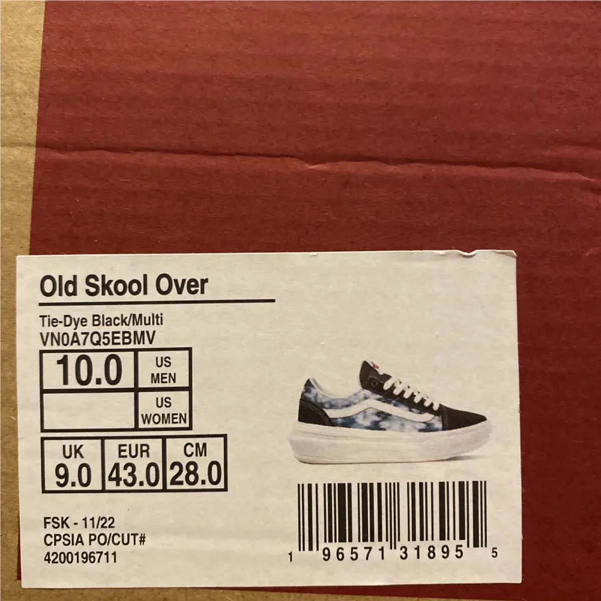 Vans shoes - VANS Old Skool Over - Old Skool Over - VN0A7Q5EBMV - Black Blue White (UPC: 0196571318955) 5