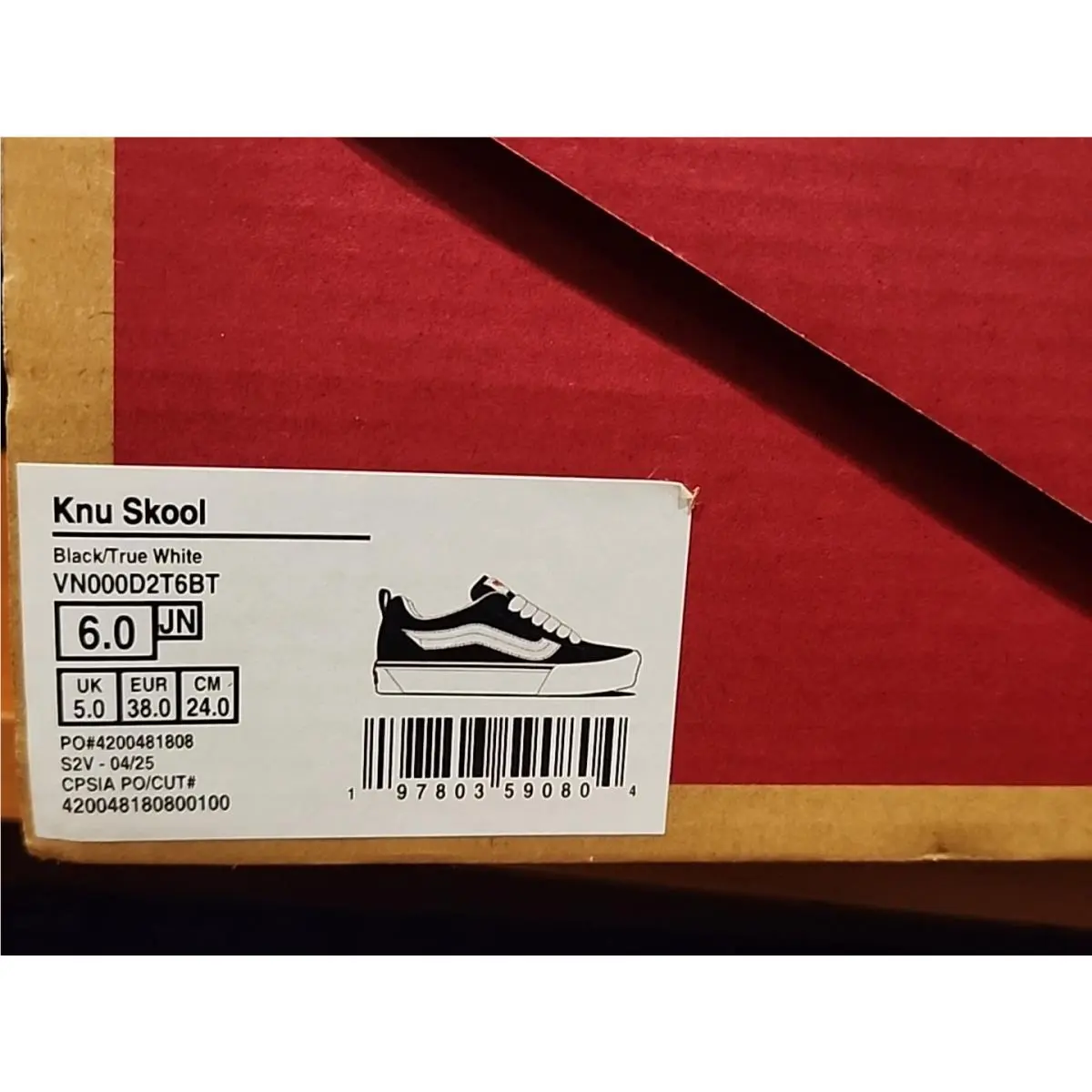 Vans shoes - VANS Knu Skool - Knu Skool - VN0009QC6BT - Black / True White 8