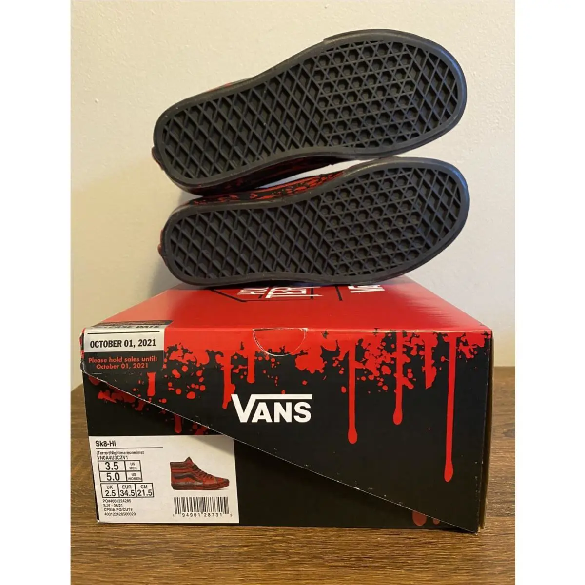 Vans shoes - House Of Terror - House Terror - VN0A4U3CZV1 - Red 3
