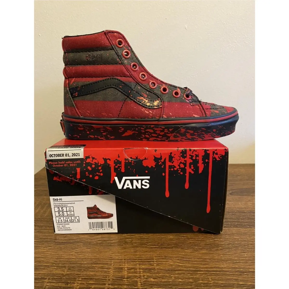 Vans shoes - House Of Terror - House Terror - VN0A4U3CZV1 - Red 2