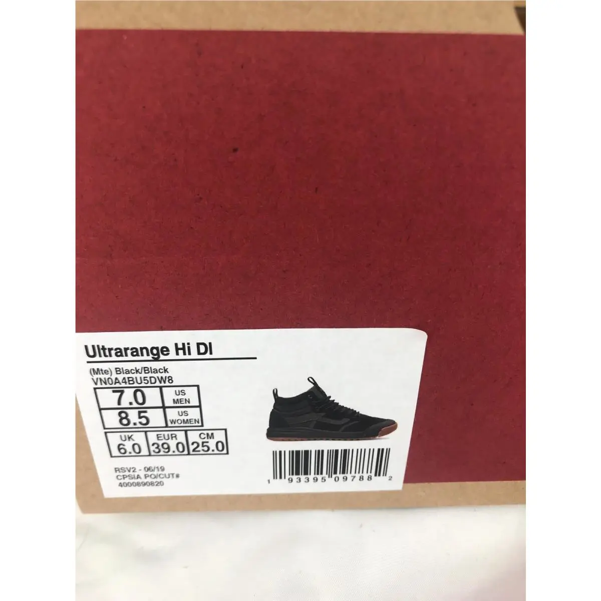 Vans shoes - VANS UltraRange - UltraRange - VN0ABU5DW8 - Black / Black / Gum, Manufacturer: Black / Black / Gum (UPC: 0193395097882) 4