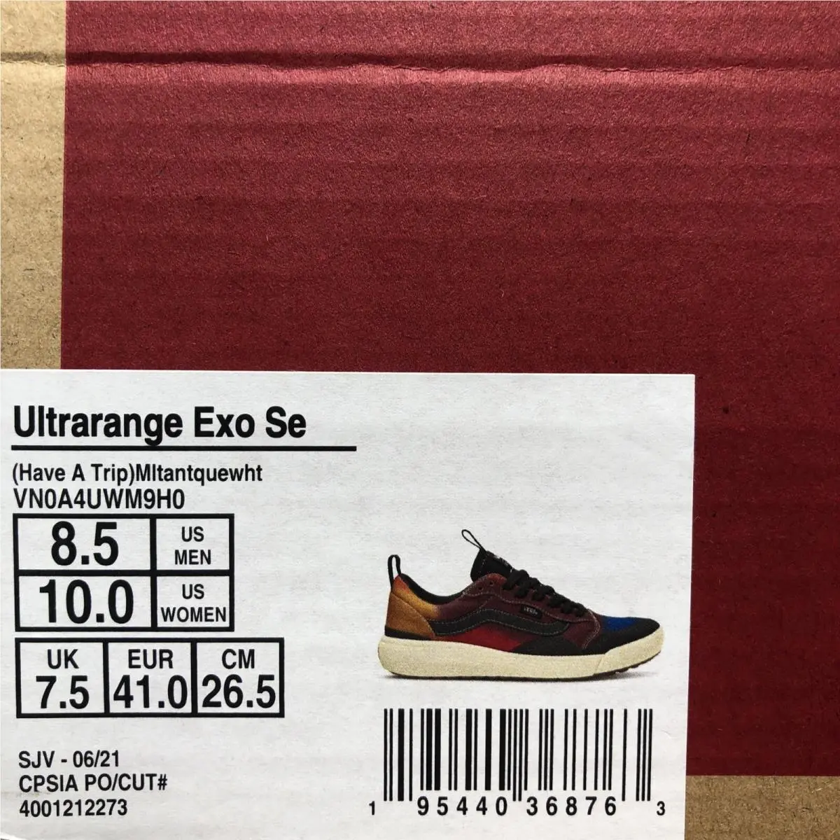 Vans shoes - VANS Ultrarange Exo - Ultrarange Exo - VN0A4UWM9H0 - Multicolored Black Blue Orange Purple Red White (UPC: 0195440368763) 4