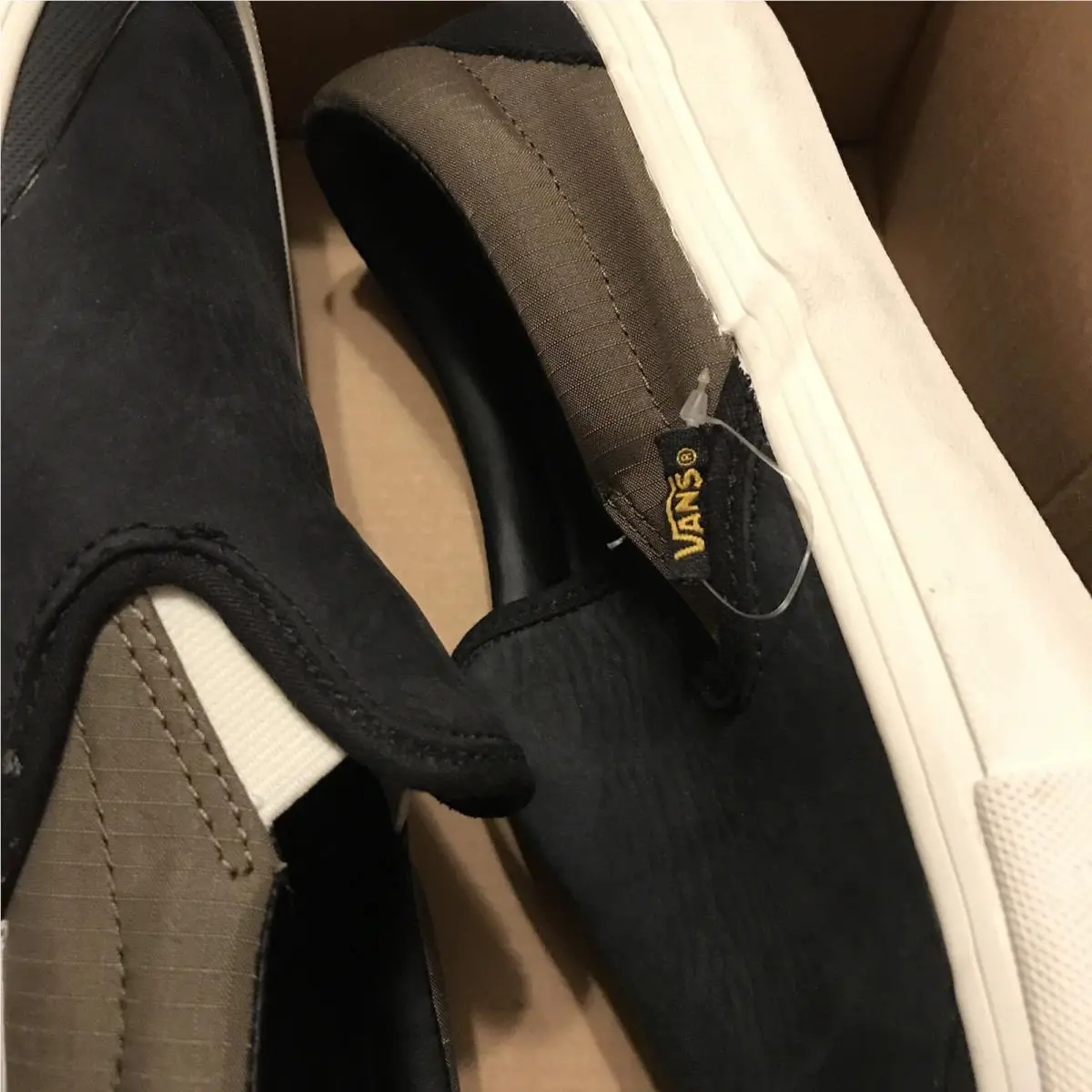 Vans shoes - VANS Slip On Pro - Slip Pro - VN0A347V0QG - Black Military Green White (UPC: 0192825781377) 6