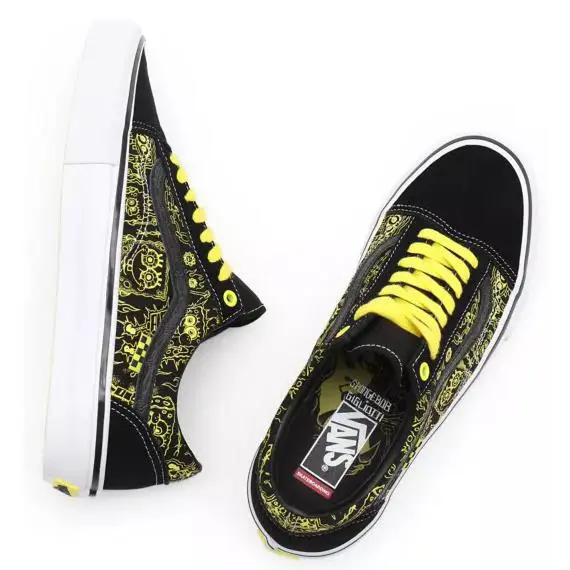 Vans shoes - VANS Old Skool - Old Skool - VN0A5FCBZAU - Black and Yellow (UPC: 195438317445) 1