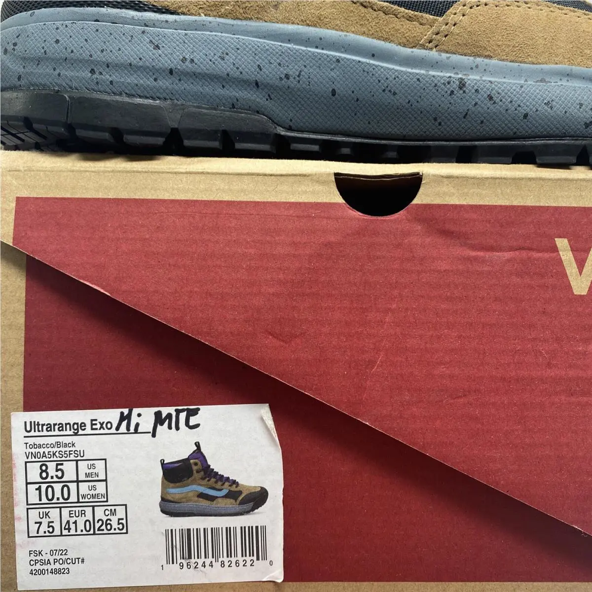 Vans shoes - VANS UltraRange - UltraRange - VN0A5KS5FSU - Tabacco Brown Tan Black Blue Purple Gray Grey (UPC: 0196244826220) 5