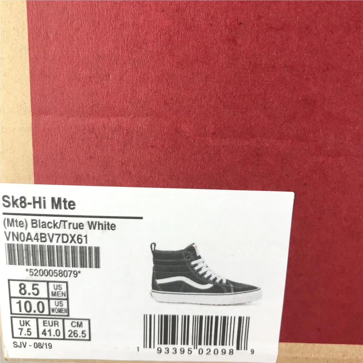Vans shoes - VANS Sk8-Hi Mte - Mte - VN0A4BV7DX61 - Black / True White, Manufacturer: Black / True White (UPC: 0193395020989) 4