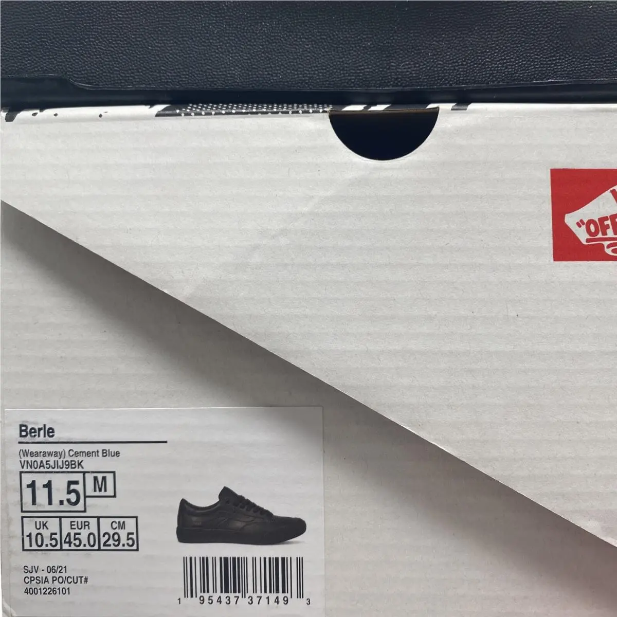 Vans shoes - VANS Berle - Berle - VN0A5JIJ9BK - Black / Cement Blue (UPC: 0195437371493) 6