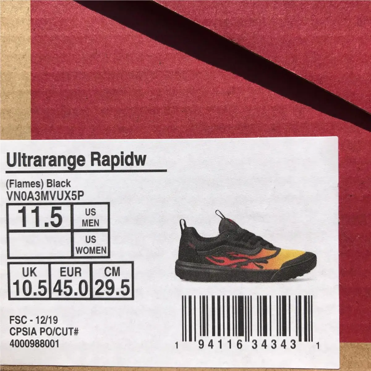 Vans shoes - VANS UltraRange Rapidweld - UltraRange Rapidweld - VN0A3MVUX5P - Black/Orange, Manufacturer: Black (UPC: 0194116343431) 5