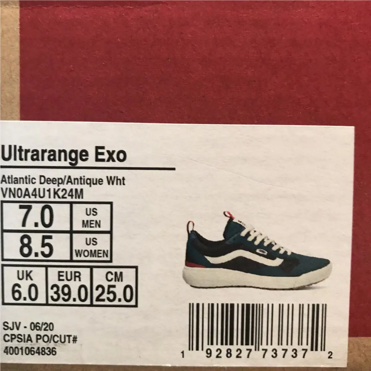 Vans shoes - VANS UltraRange Exo - UltraRange Exo - VN0A4U1K24M - Blue Black White Orange, Manufacturer: Atlantic Deep / Antique White (UPC: 0192827737372) 4