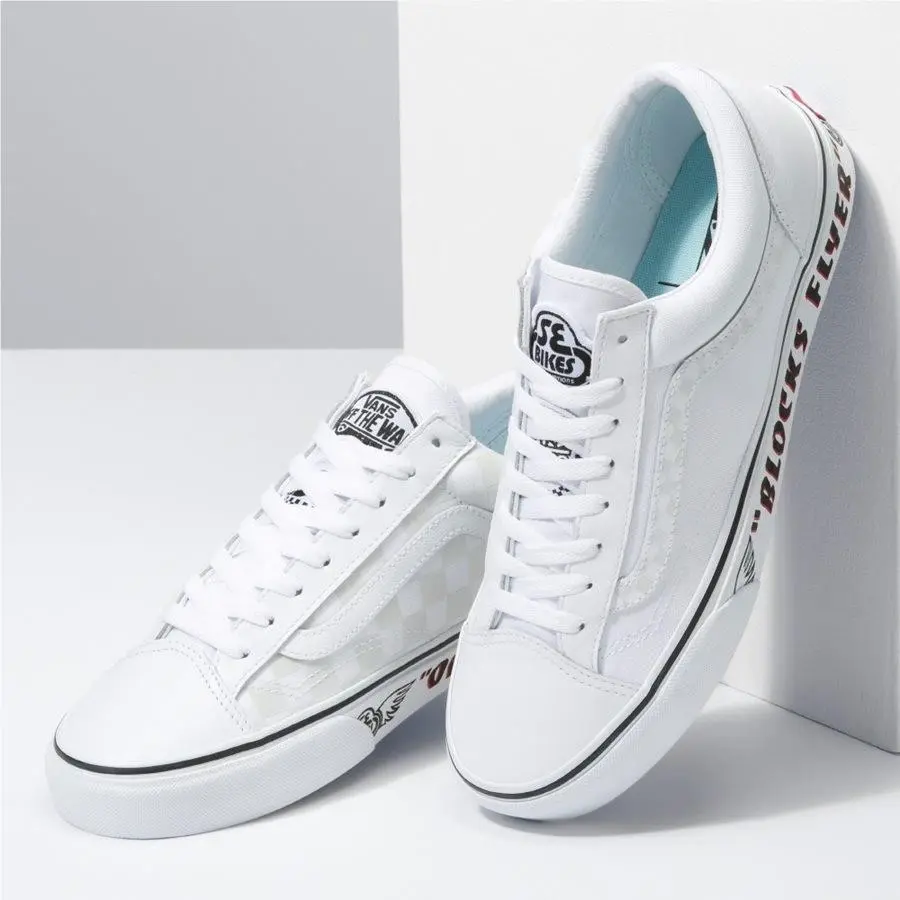 Vans x SE Bikes Style 36 Blocks Flyer White Reflective Men`s Size 8.5