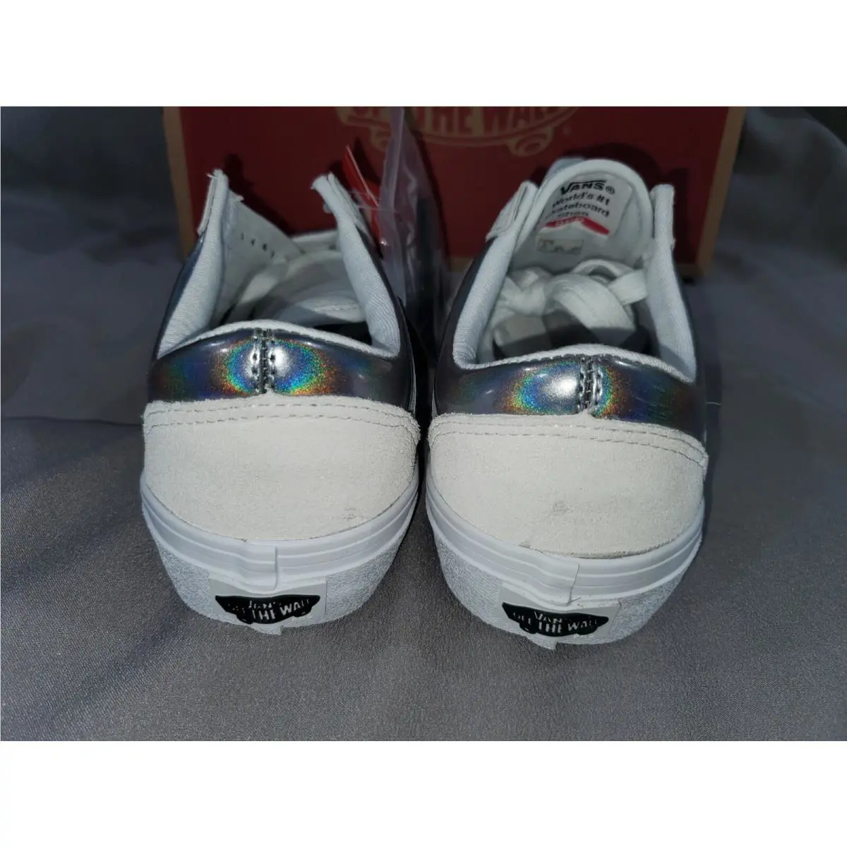 Vans shoes - VANS OLD SKOOL PRO IRIDESCENT - VN0A453SK02 - White (UPC: 194904017766) 2