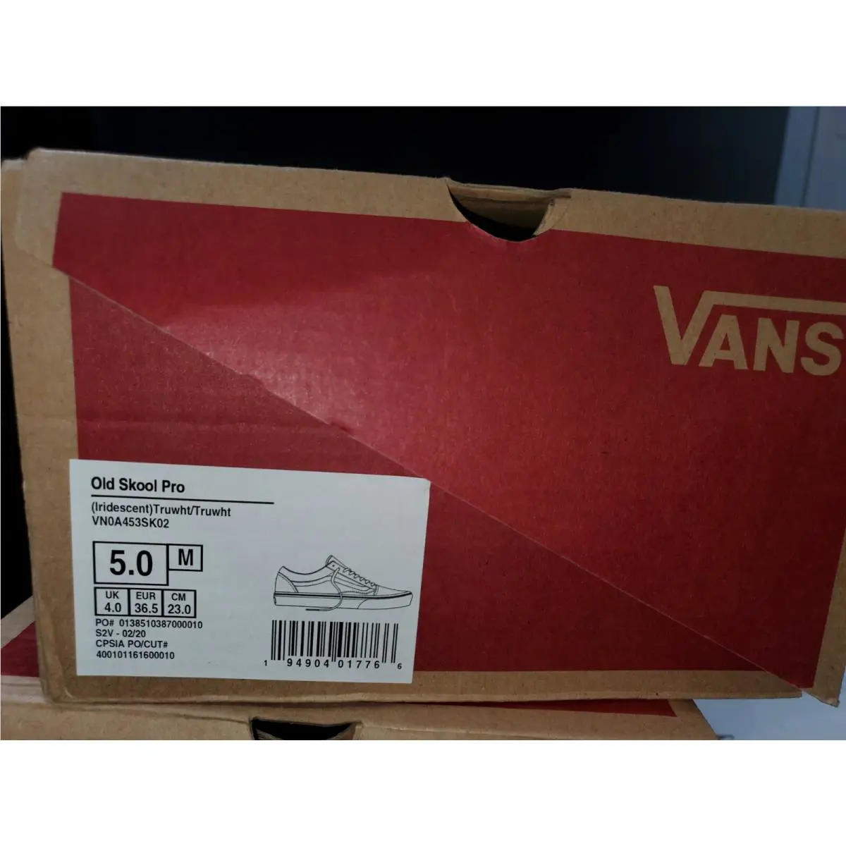 Vans shoes - VANS OLD SKOOL PRO IRIDESCENT - VN0A453SK02 - White (UPC: 194904017766) 5