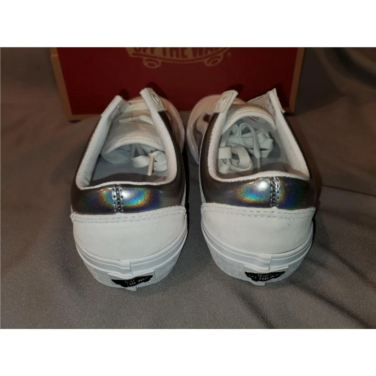 Vans shoes - VANS OLD SKOOL PRO IRIDESCENT - VN0A453SK02 - White (UPC: 194904017827) 2