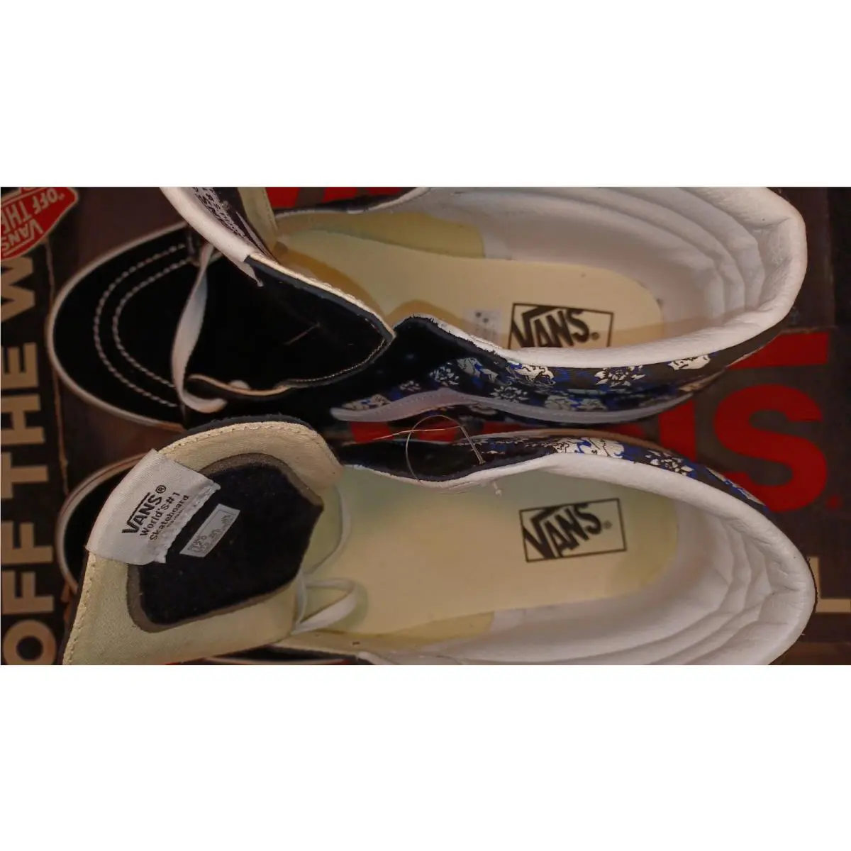 Vans shoes - VANS Sk8-Hi Canvas - Canvas - VN0A4U3C1HJ - Black, Manufacturer: Black/True White 8