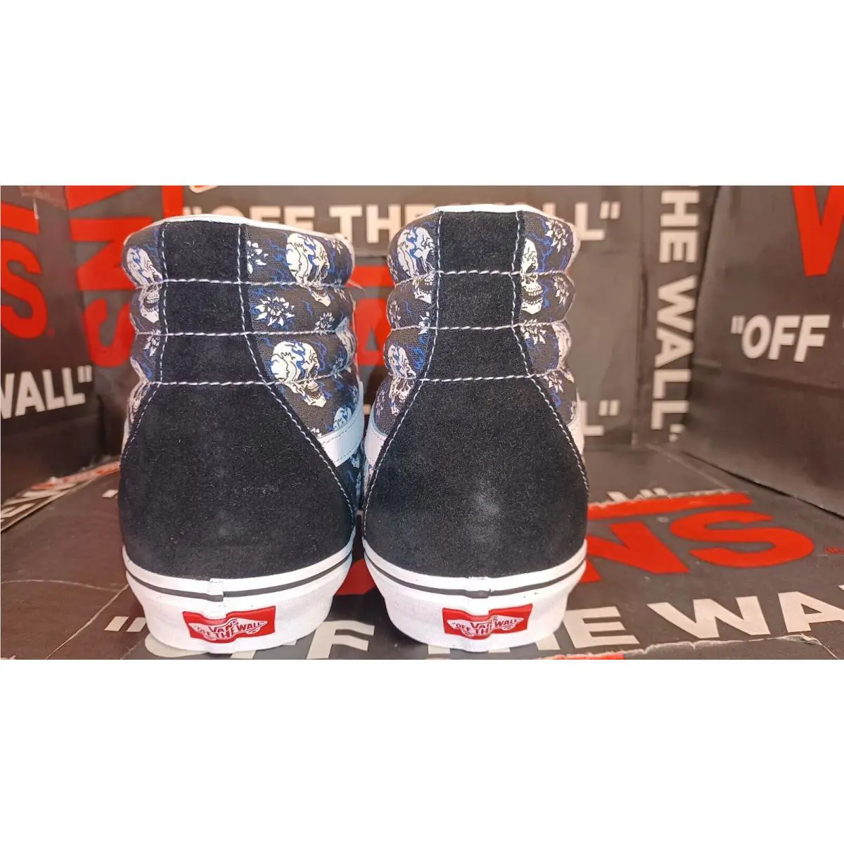 Vans shoes - VANS Sk8-Hi Canvas - Canvas - VN0A4U3C1HJ - Black, Manufacturer: Black/True White 9