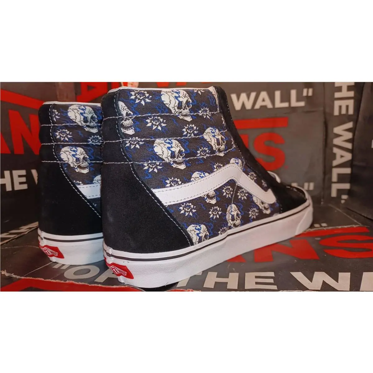 Vans shoes - VANS Sk8-Hi Canvas - Canvas - VN0A4U3C1HJ - Black, Manufacturer: Black/True White 10