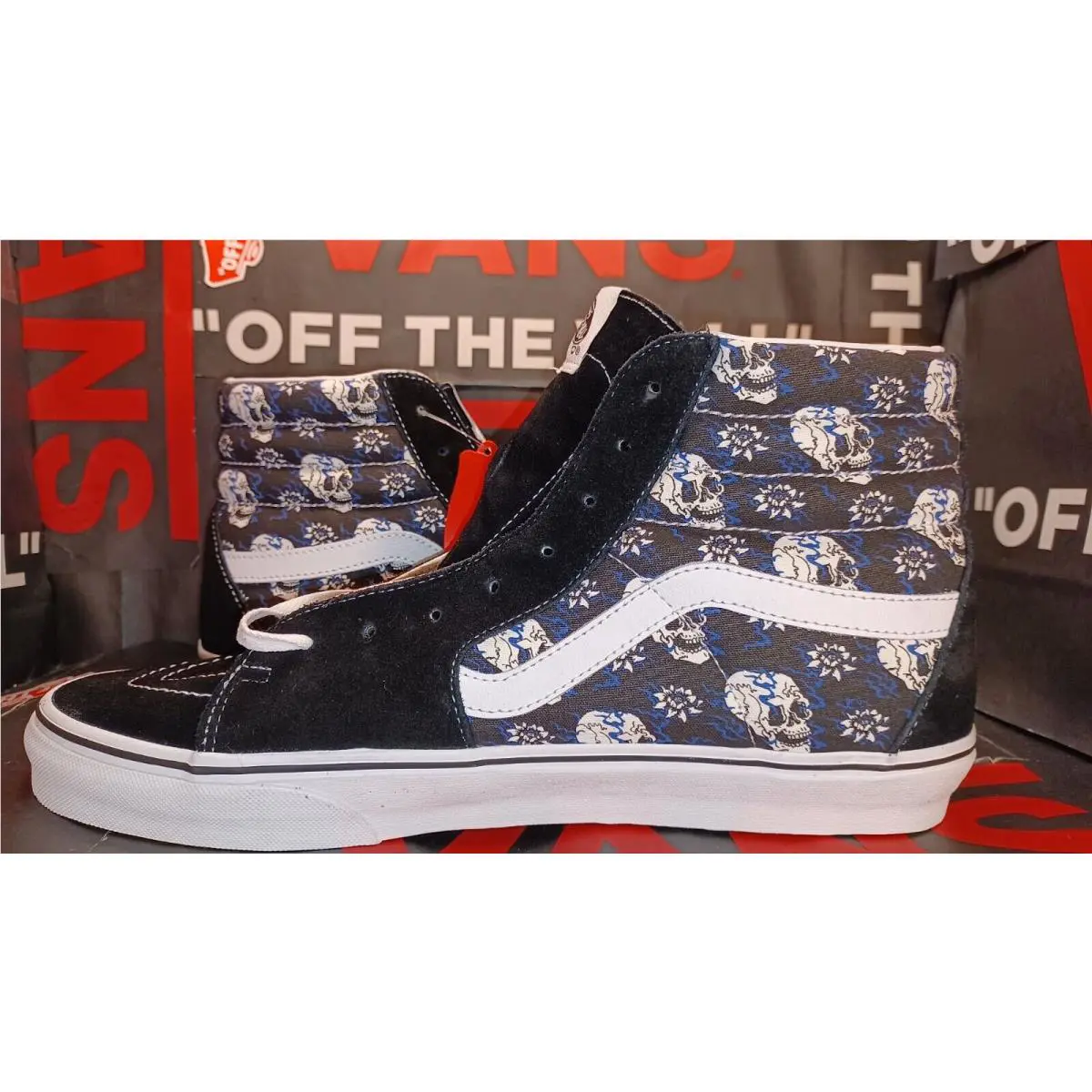 Vans shoes - VANS Sk8-Hi Canvas - Canvas - VN0A4U3C1HJ - Black, Manufacturer: Black/True White 11