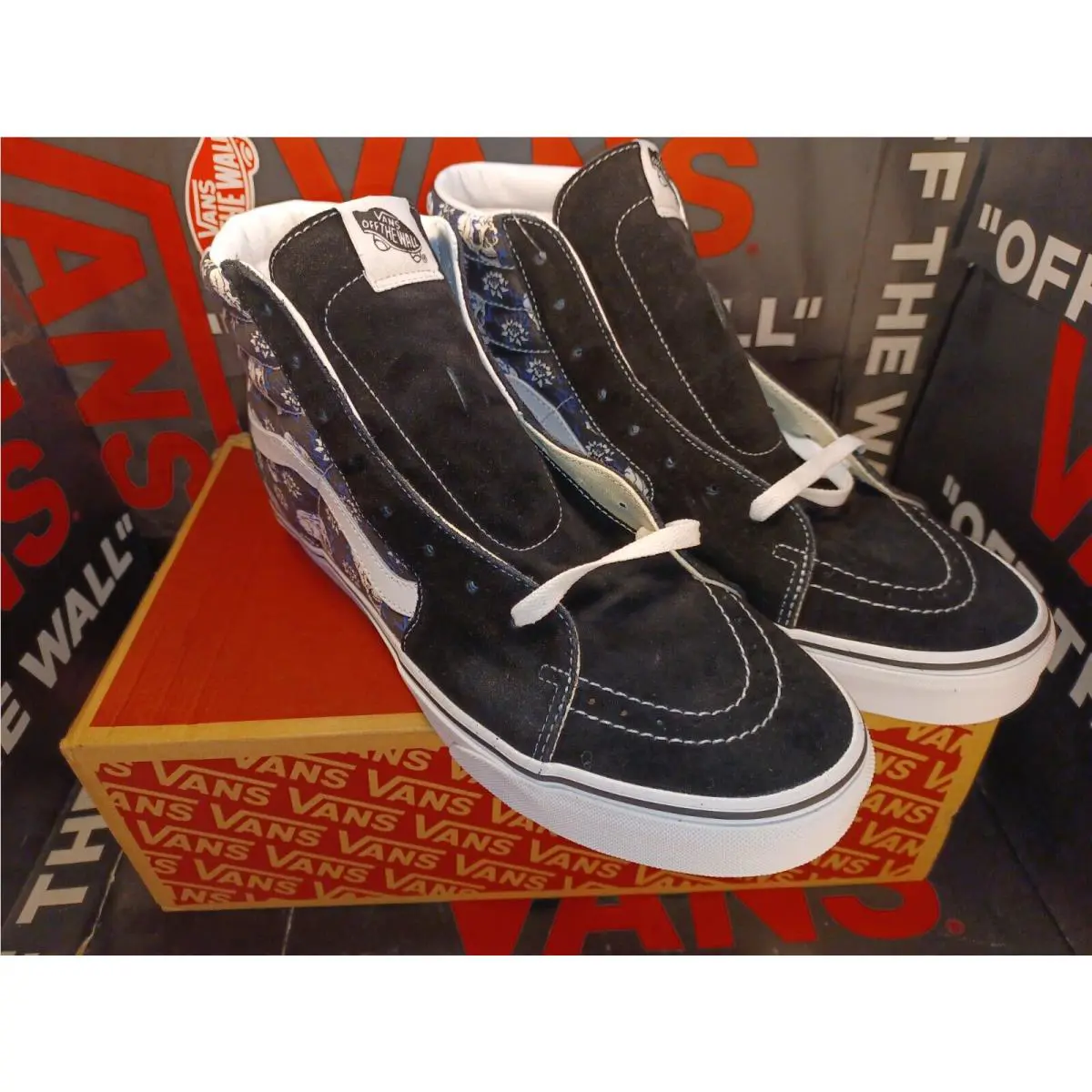 Vans shoes - VANS Sk8-Hi Canvas - Canvas - VN0A4U3C1HJ - Black, Manufacturer: Black/True White 17