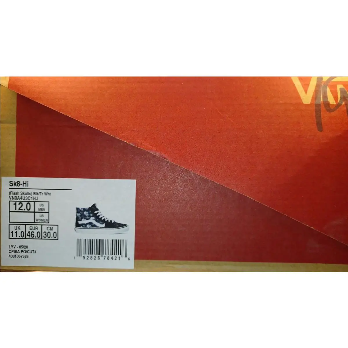 Vans shoes - VANS Sk8-Hi Canvas - Canvas - VN0A4U3C1HJ - Black, Manufacturer: Black/True White 2