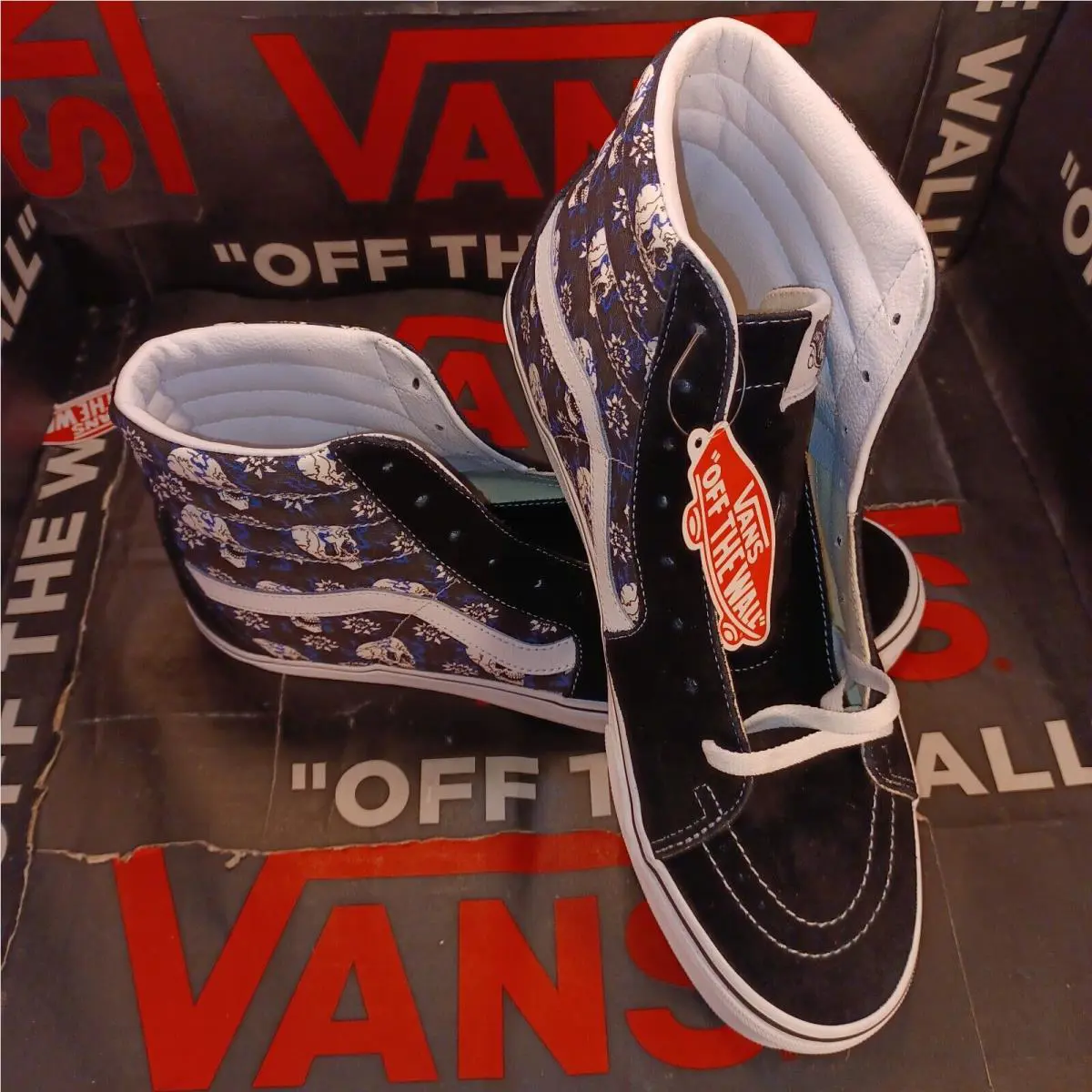 Vans shoes - VANS Sk8-Hi Canvas - Canvas - VN0A4U3C1HJ - Black, Manufacturer: Black/True White 3