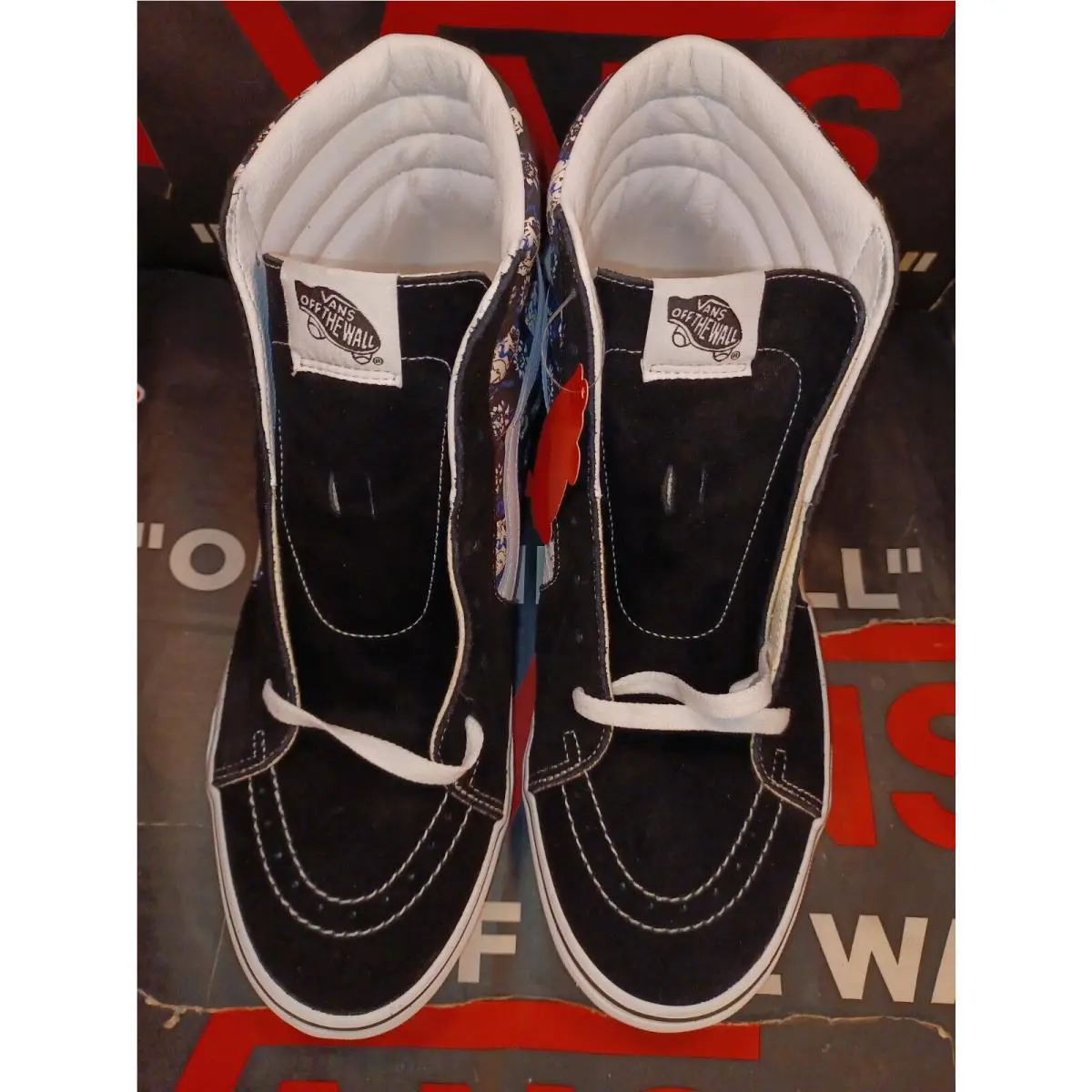 Vans shoes - VANS Sk8-Hi Canvas - Canvas - VN0A4U3C1HJ - Black, Manufacturer: Black/True White 6