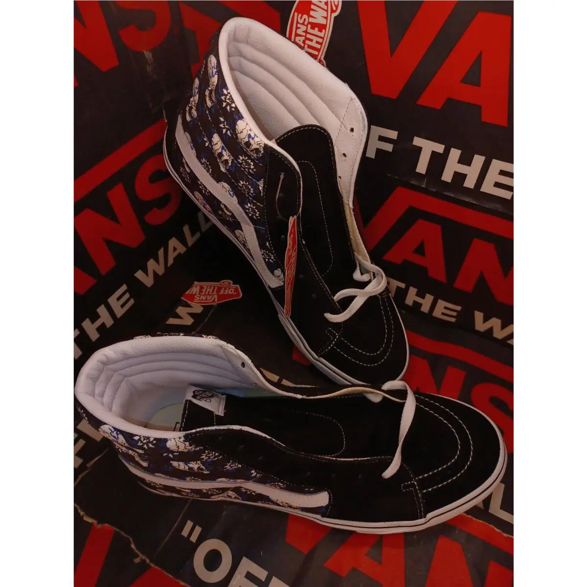 Vans shoes - VANS Sk8-Hi Canvas - Canvas - VN0A4U3C1HJ - Black, Manufacturer: Black/True White 7