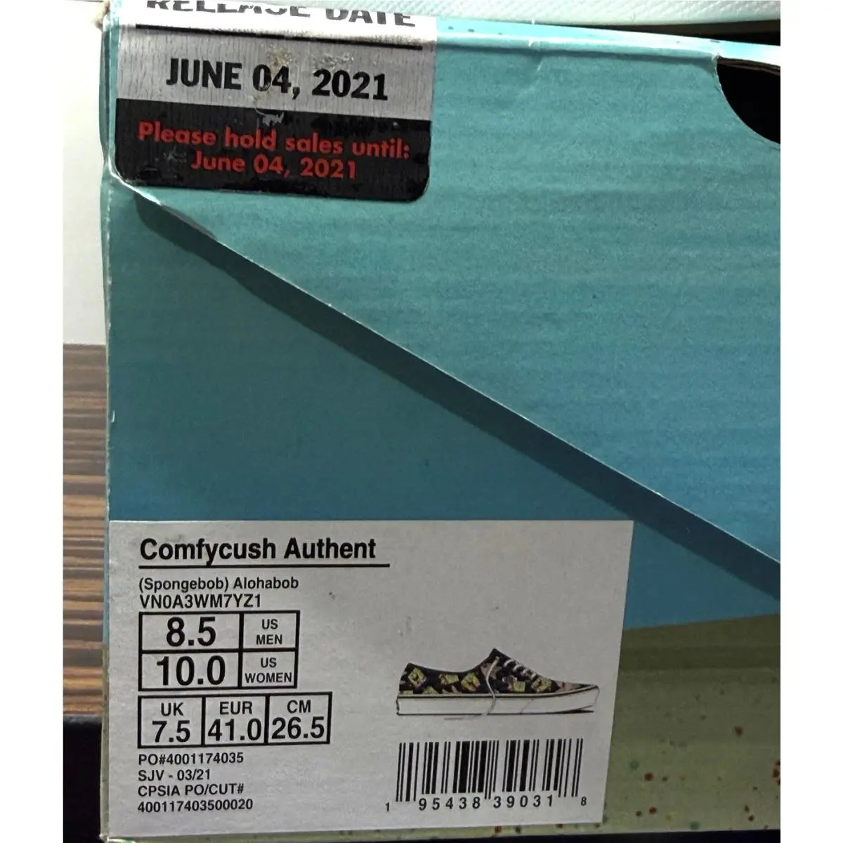Vans shoes - SpongeBob ComfyCush - SpongeBob ComfyCush - VN0A3WM7YZ1 - Multicolor (UPC: 195438390318) 11