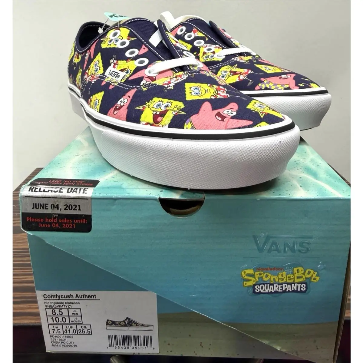 Vans shoes - SpongeBob ComfyCush - SpongeBob ComfyCush - VN0A3WM7YZ1 - Multicolor (UPC: 195438390318) 2
