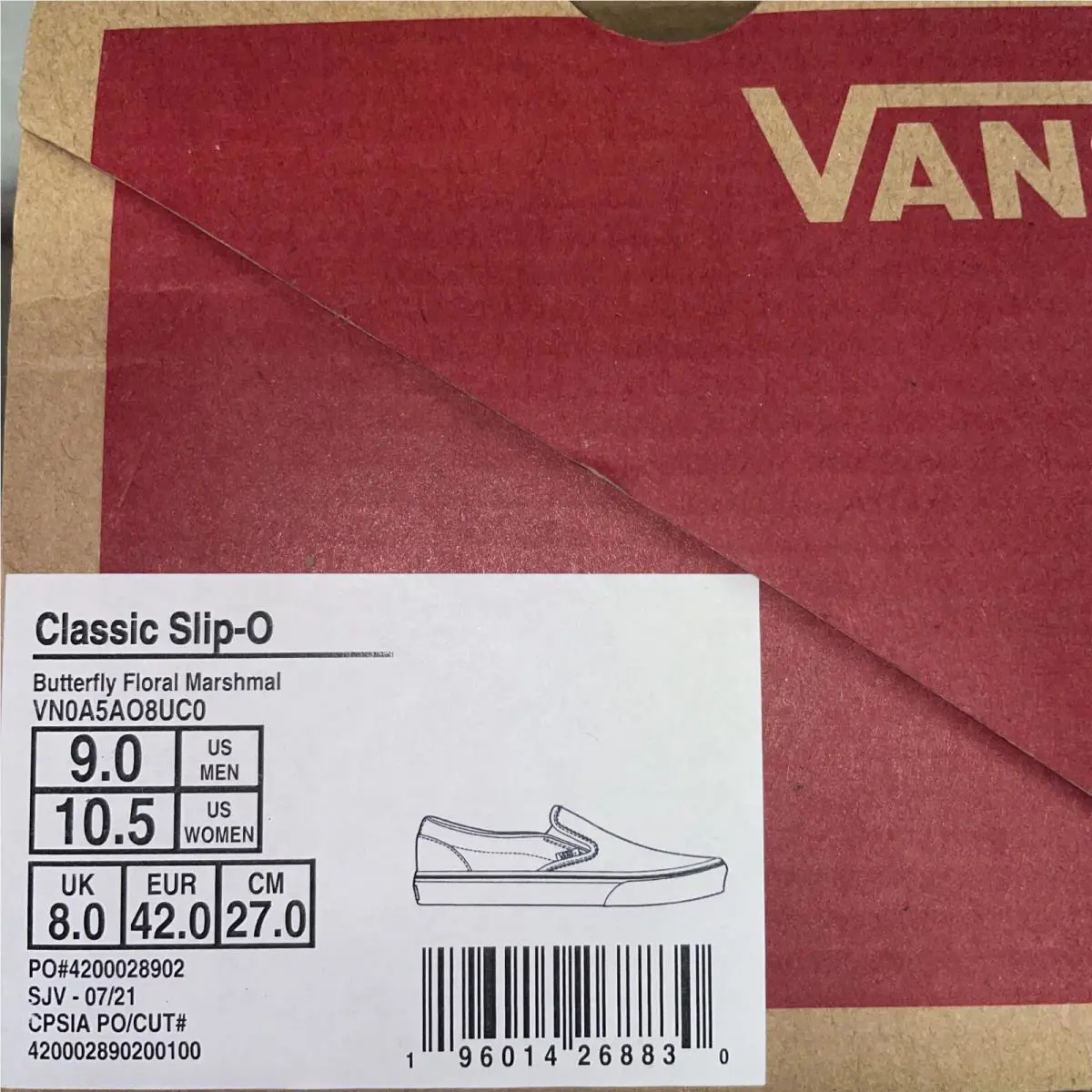 Vans shoes - Vans Classic Slip On - Classic Slip - VN0A5AO8UC0 - Multicolor (UPC: 196014268830) 6