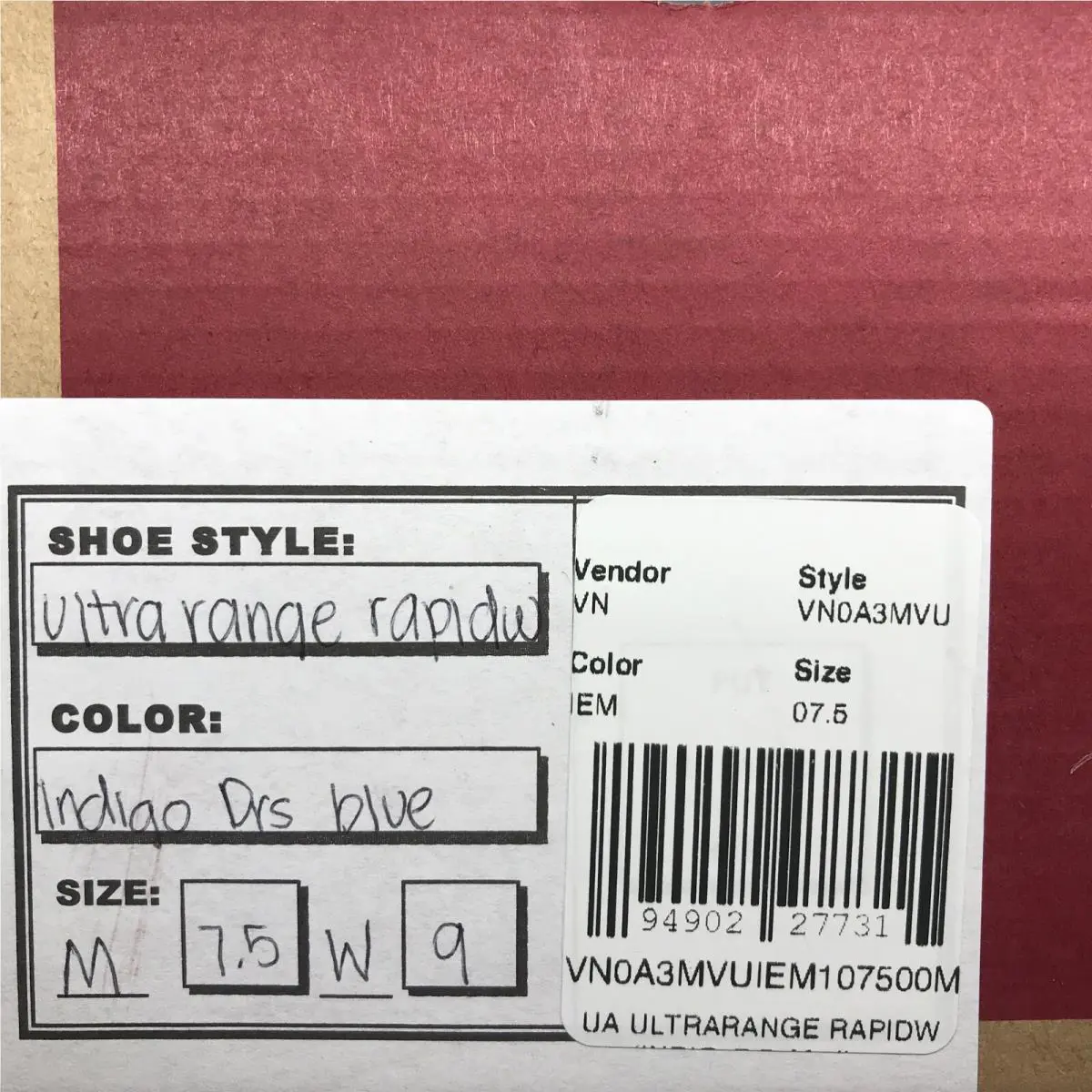 Vans shoes - Vans UltraRange - UltraRange - VN0A3MVUIEM - Indigo Dress Blues Marshmallow, Manufacturer: Indigo Dress Blues Marshmallow (UPC: 0194902277315) 5