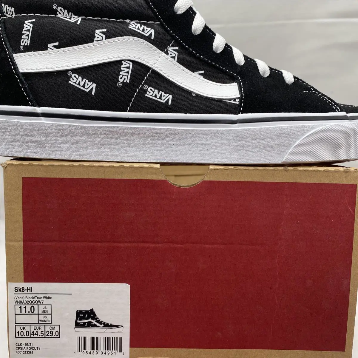Vans shoes - VANS Sk8-Hi - VN0A32QGQW7 - Black / White, Manufacturer: True White, Black (UPC: 0195439349513) 7