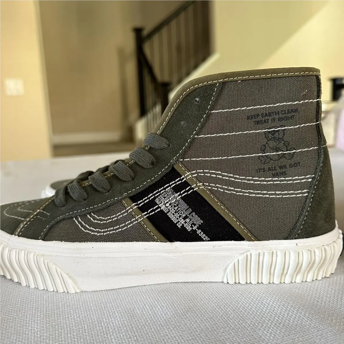 Vans shoes - VNOA5JIUA06 - VNOA5JIUA06 - Army Green/Black (UPC: 195439384262) 8