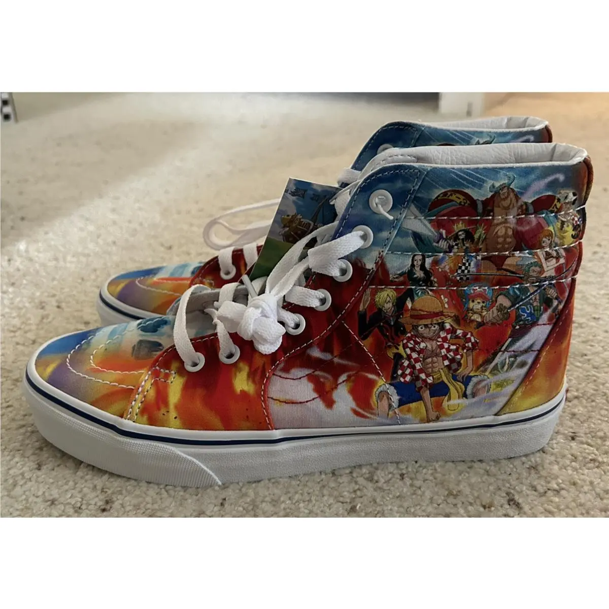 Vans X One Piece SK8 HI Sneakers `punk Hazard` VN0007NS448 US 8