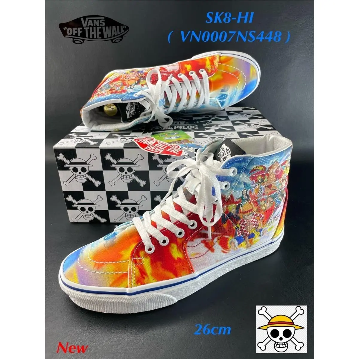 Vans x One Piece SK8-HI High-top Sneakers US8.5 Men / 26.5cm –