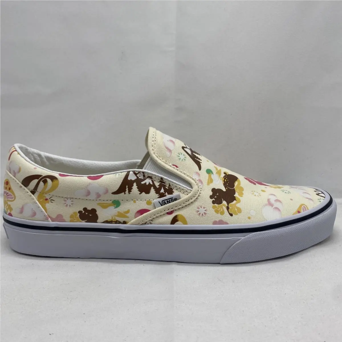 Vans Classic Slip On Mens Sz 11 Get Outdoors Brown Red White Green VN000BVZFRL