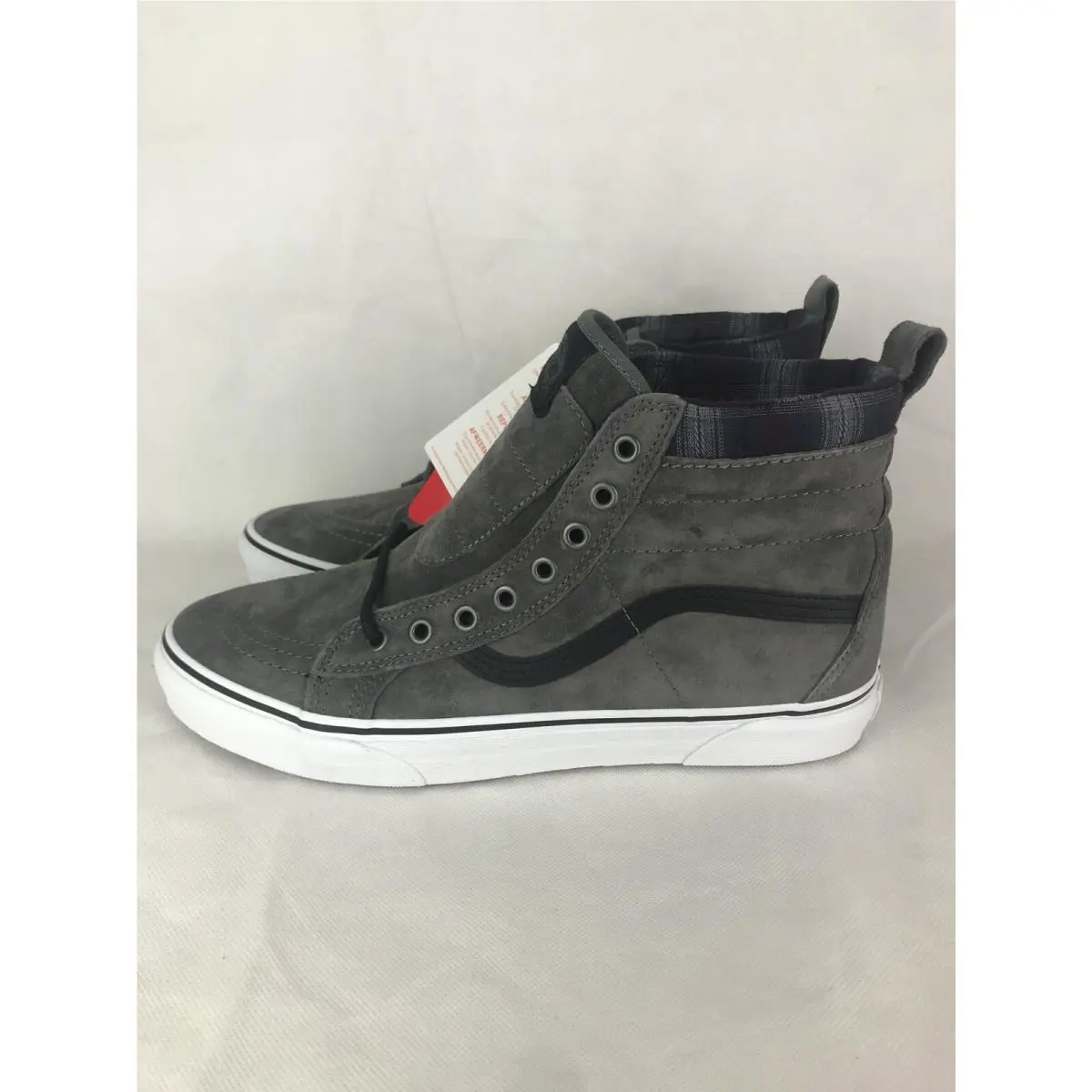 Vans shoes - VANS Sk8-Hi Mte - Mte - VN0A33TXRJ3 - Pewter / Plaid / True White (UPC: 0191932885770) 2