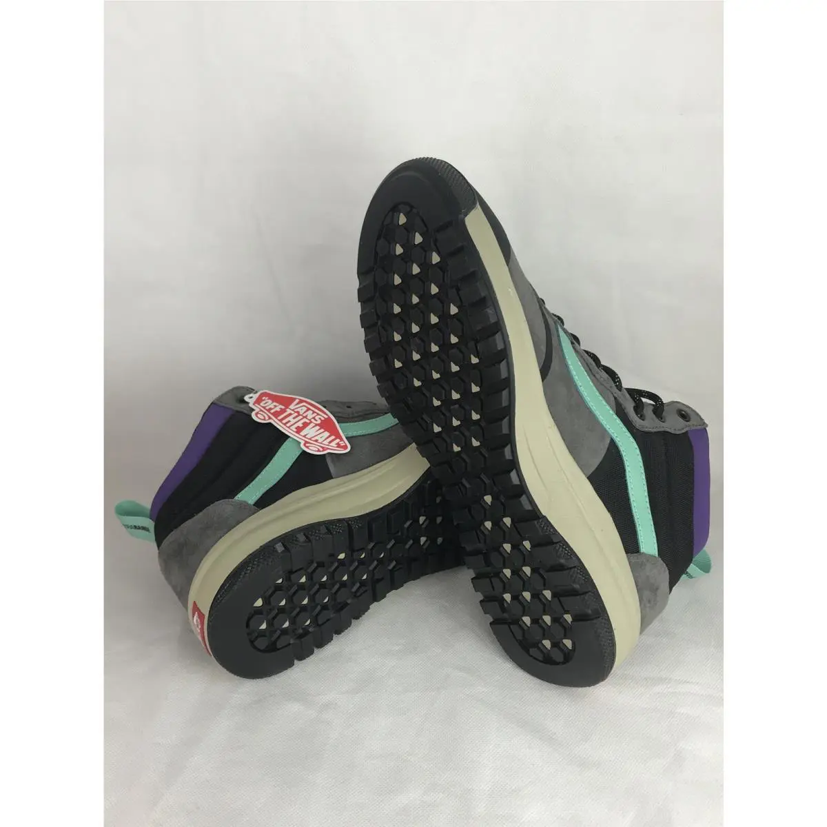 Vans shoes - VANS UltraRange Hi Dl - UltraRange - VN0A4BU5XV3 - Pewter / Eucalyptus / Gray - Grey / Black / Purple (UPC: 0772204412612) 5
