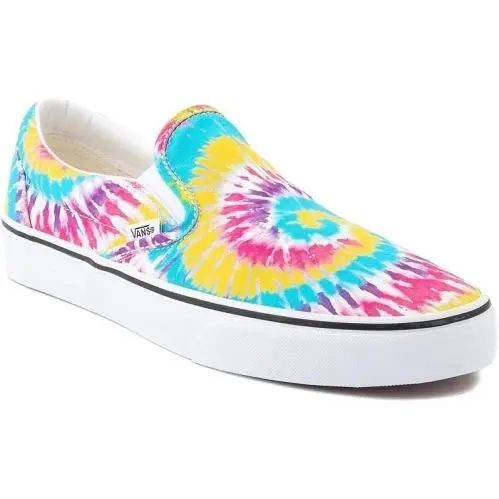 Vans Classic Slip On Tie Dye Men`s Skate Shoes Size 12 - Multicolor