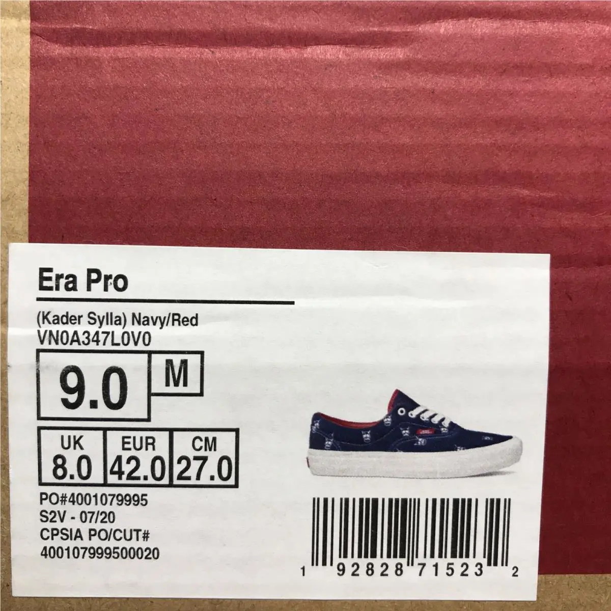Vans shoes - VANS Era Pro - Era Pro - VN0A347L0V0 - Navy Blue / Red / White (UPC: 0192828715232) 4