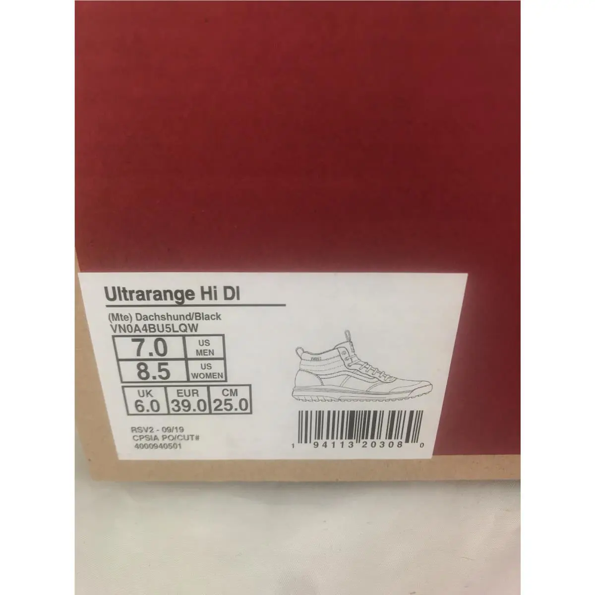 Vans shoes - VANS UltraRange MTE - UltraRange MTE - VN0A4BU5LQW - Dachshund (Brown) / Black (UPC: 0194113203080) 3