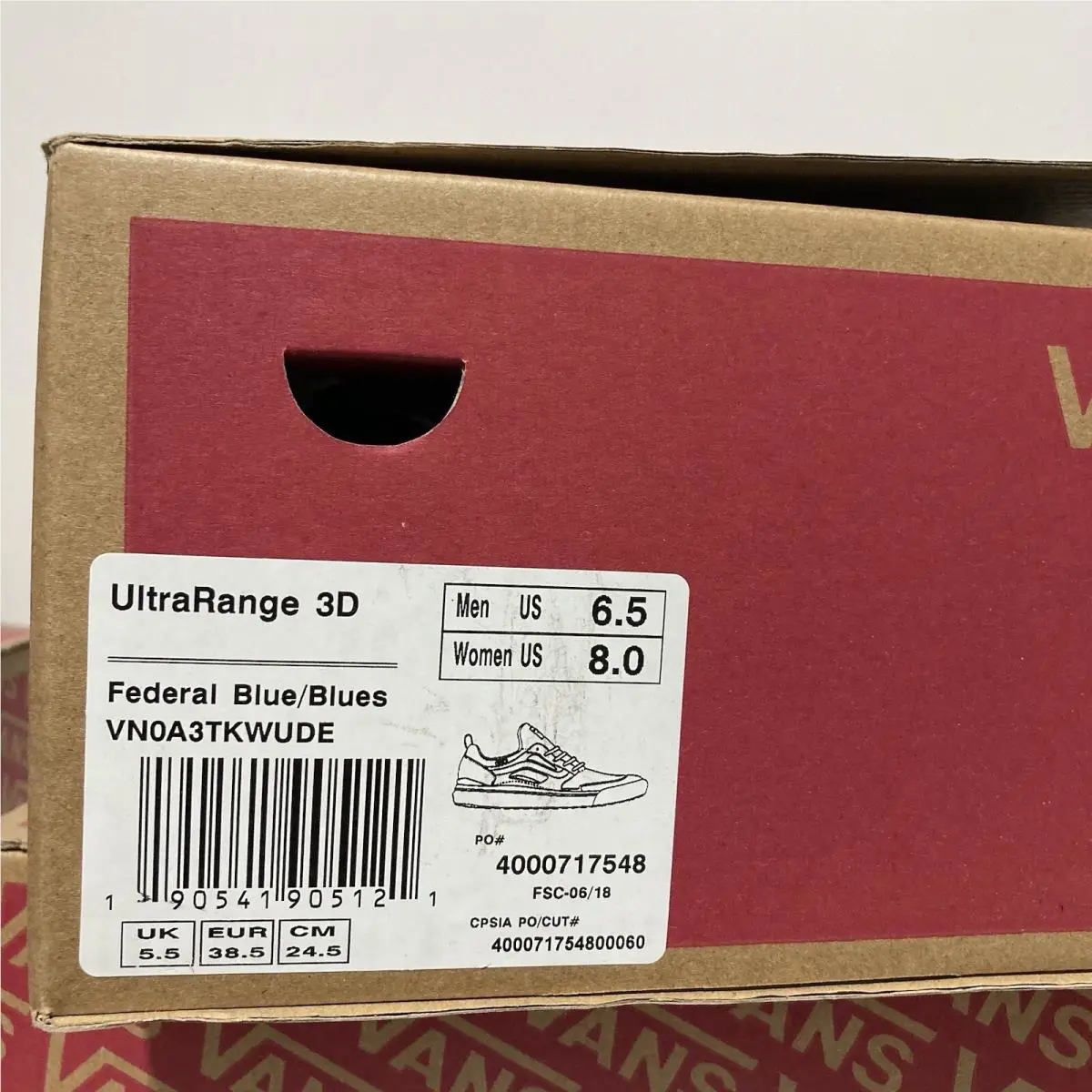 Vans shoes - Vans UltraRange 3D - UltraRange - VN0A3TKWUDE - Blue 3