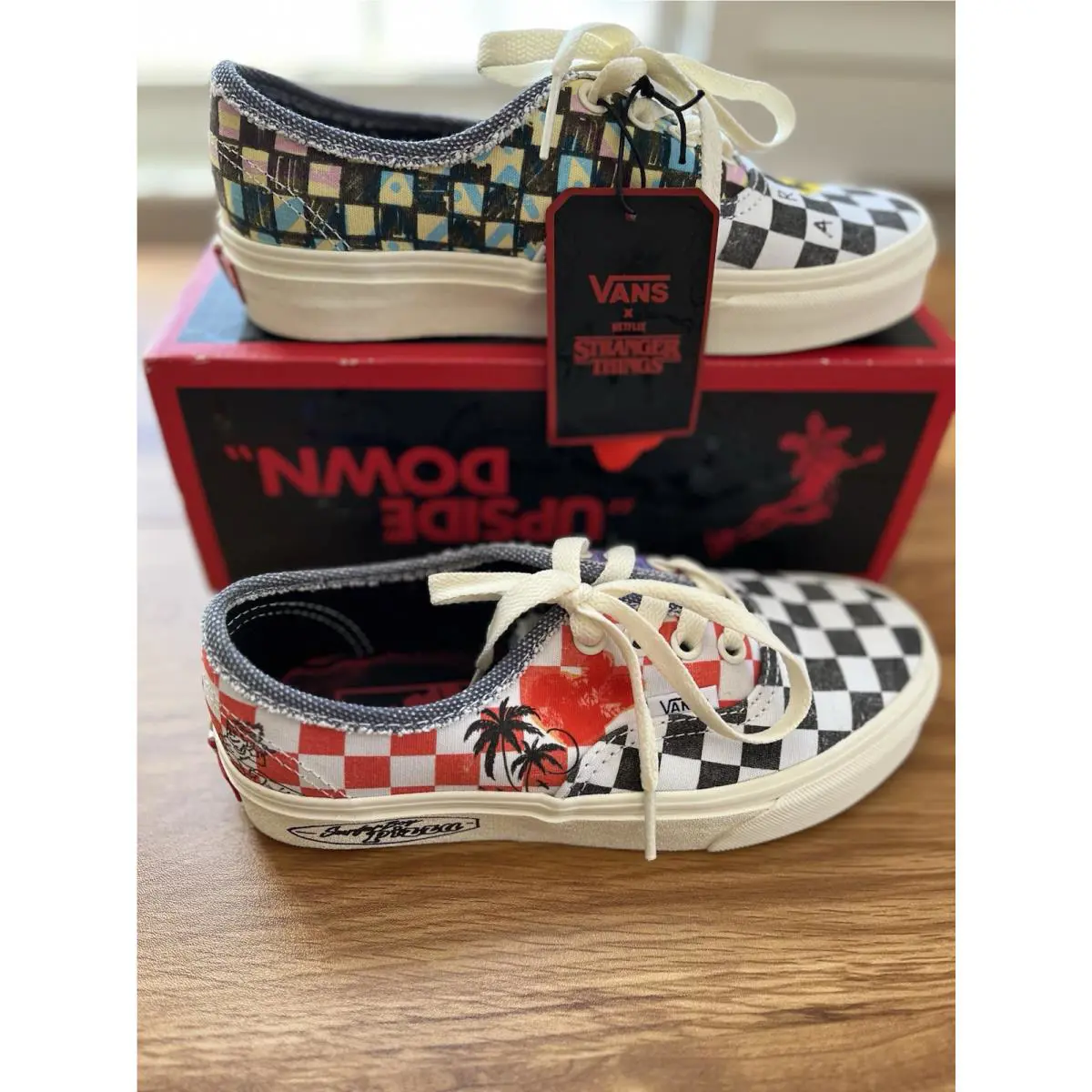 Vans shoes - Vans x Stranger Things Authentic Surfer Boy Pizza - VN0A5JMPBO5 - Multi/Marshmallow 0