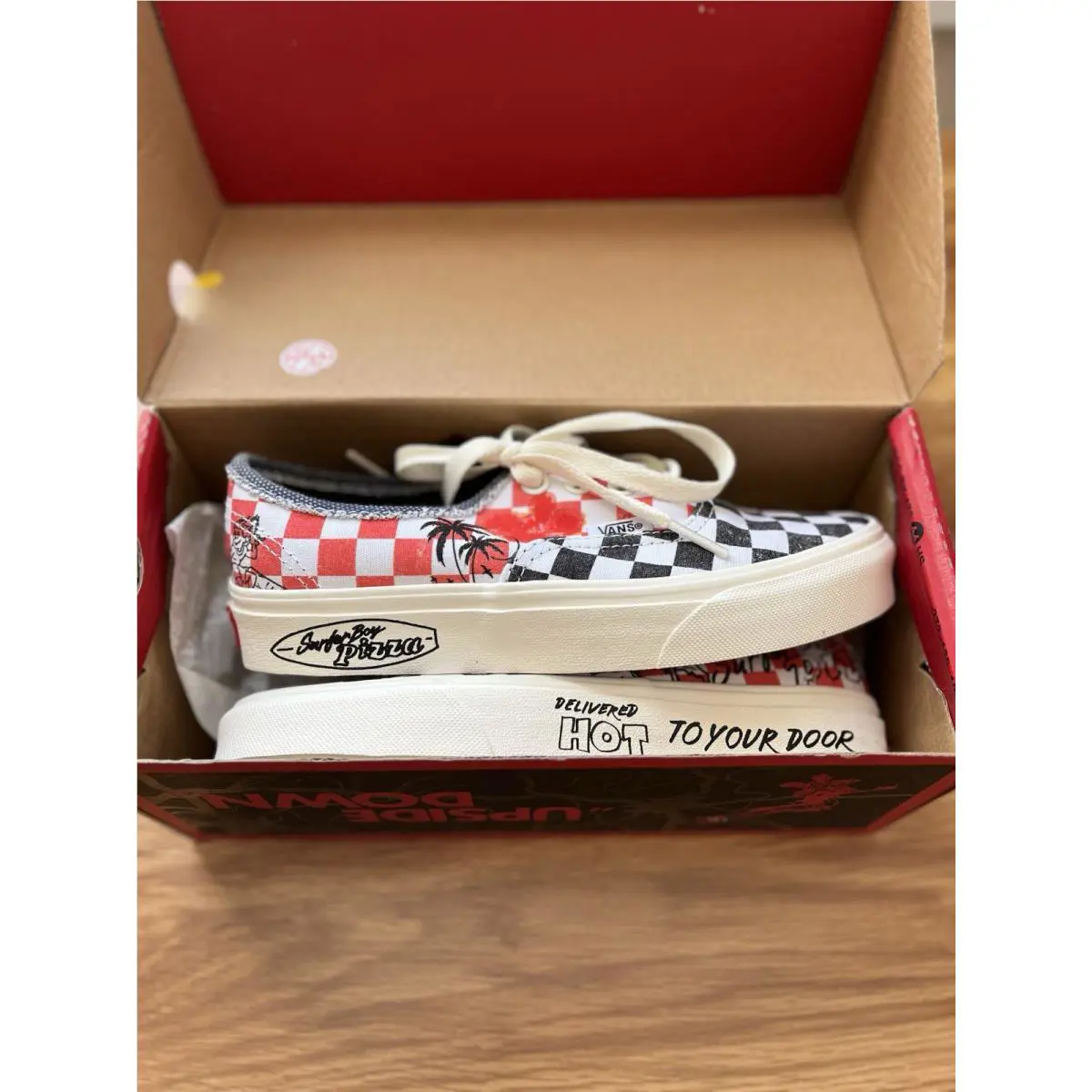 Vans shoes - Vans x Stranger Things Authentic Surfer Boy Pizza - VN0A5JMPBO5 - Multi/Marshmallow 1