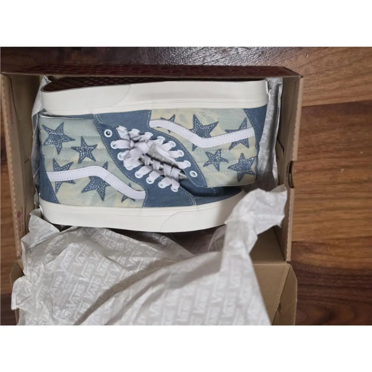 Vans Sk8-Hi Starry Night Denim High Top Sneakers Men’s 6 Women’s 7.5