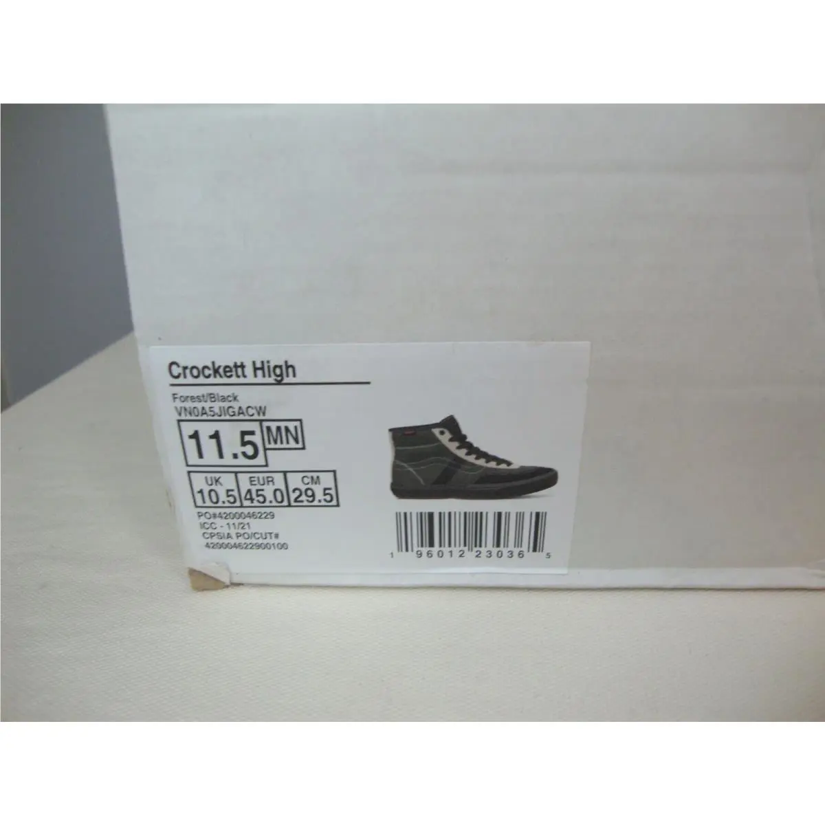 Vans shoes - VANS Crockett - Crockett - VN0A5JIGACW - Green (UPC: 196012230365) 6