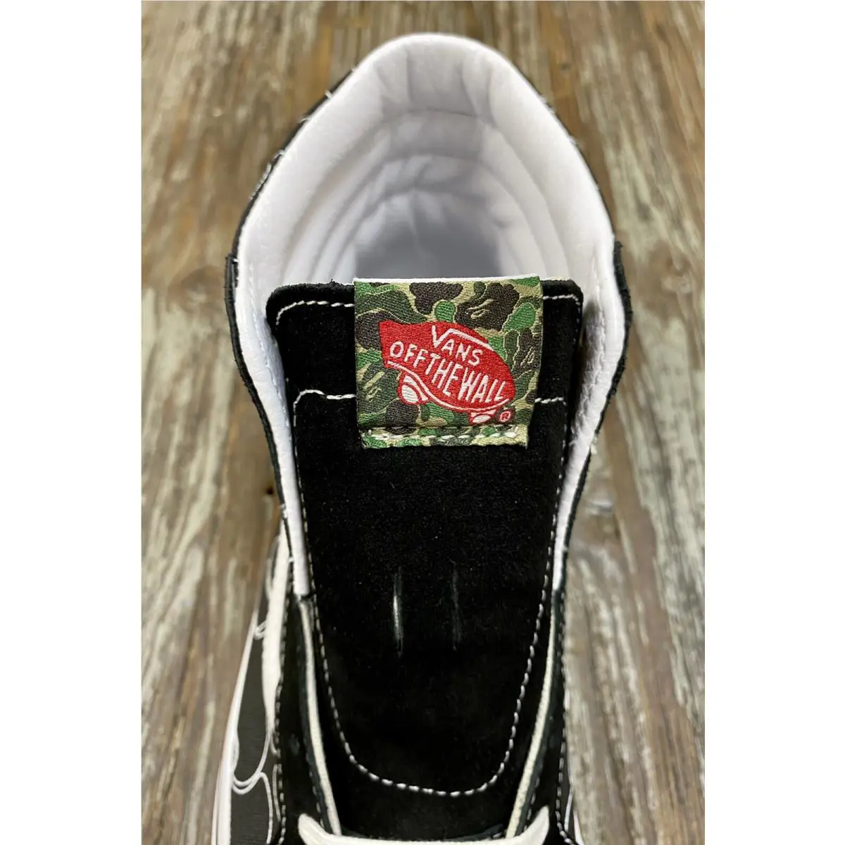 Vans shoes - BAPE A Bathing Ape x Vans SK8-Hi - VN0A38GF7BG - Black (UPC: 0195439804616) 8
