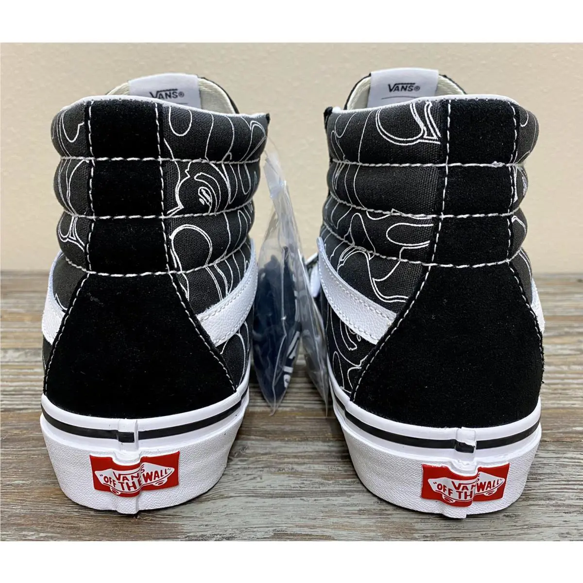 Vans shoes - BAPE A Bathing Ape x Vans SK8-Hi - VN0A38GF7BG - Black (UPC: 0195439804616) 4