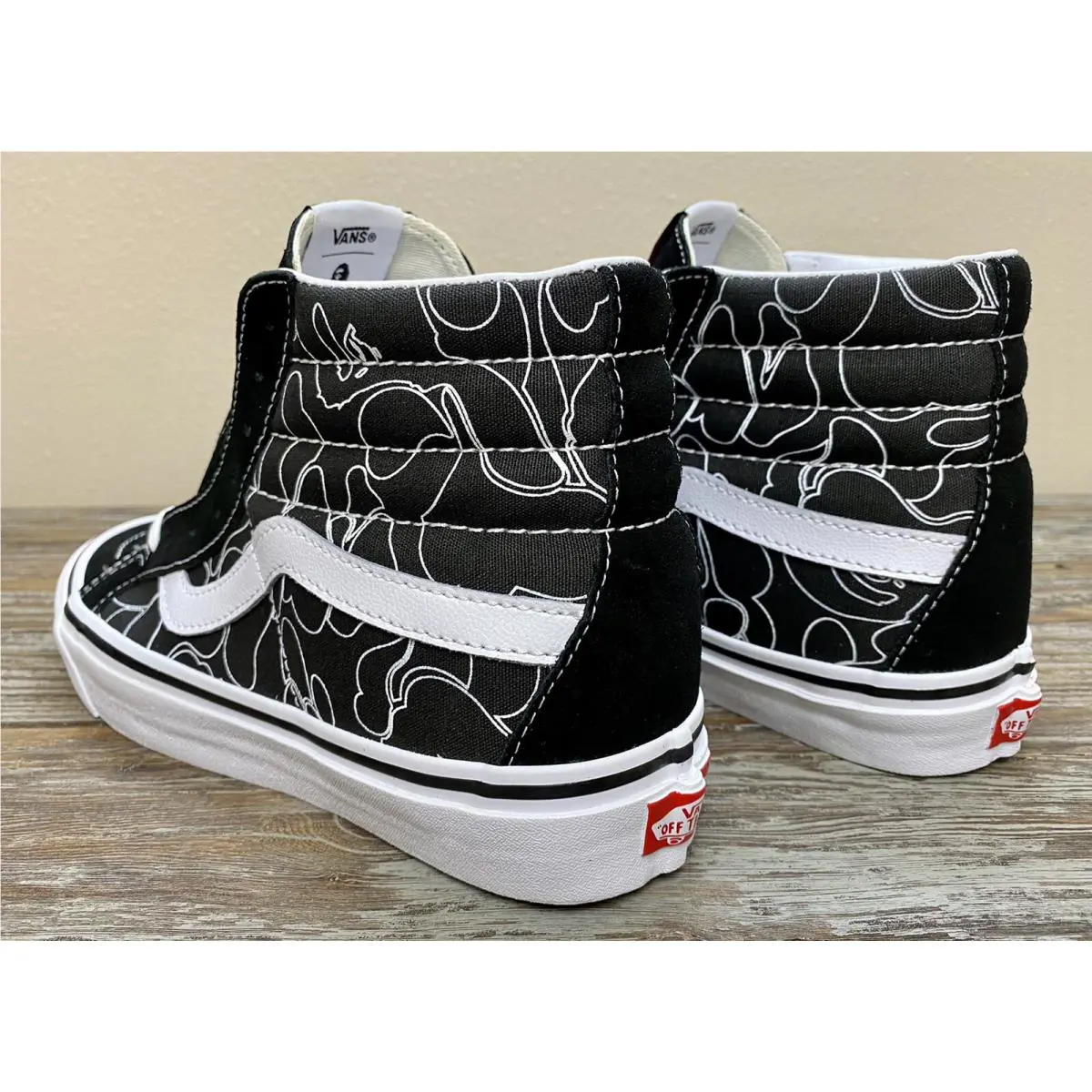 Vans shoes - BAPE A Bathing Ape x Vans SK8-Hi - VN0A38GF7BG - Black (UPC: 0195439804616) 5